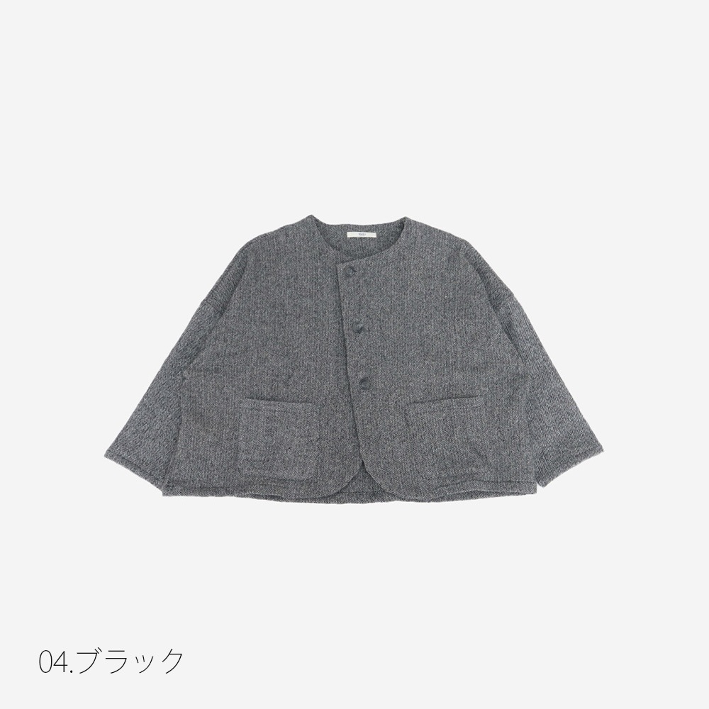 NARU(ナル) ヘリンボーンネップツイード ワイドジャケット 669900