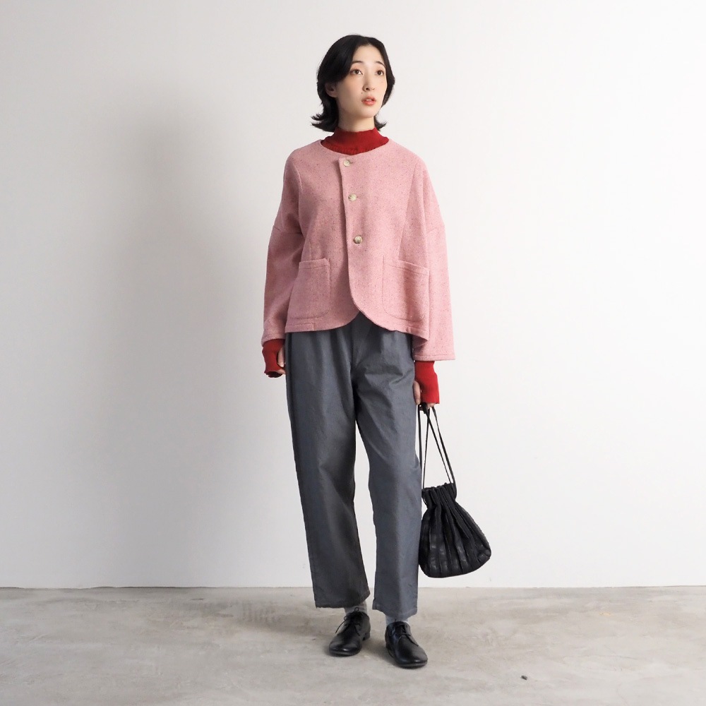 NARU(ナル) ヘリンボーンネップツイード ワイドジャケット 669900