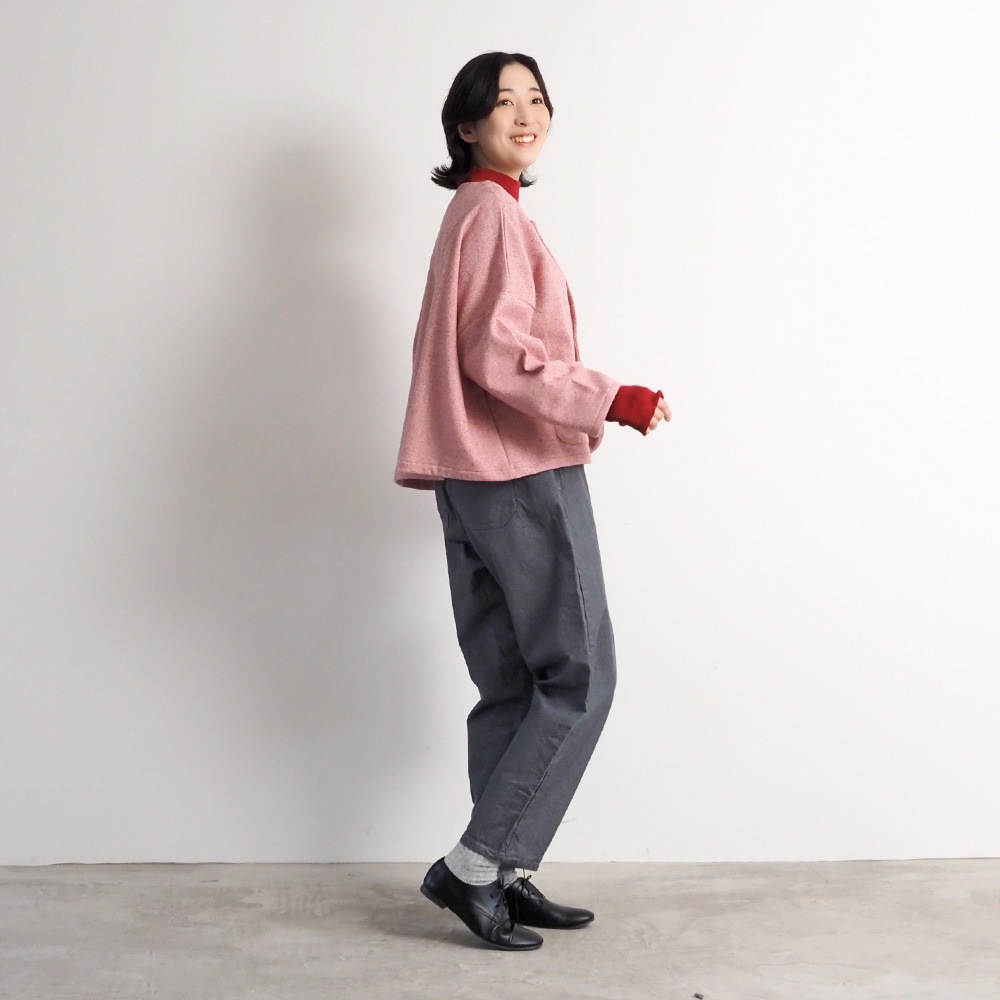 NARU(ナル) ヘリンボーンネップツイード ワイドジャケット 669900