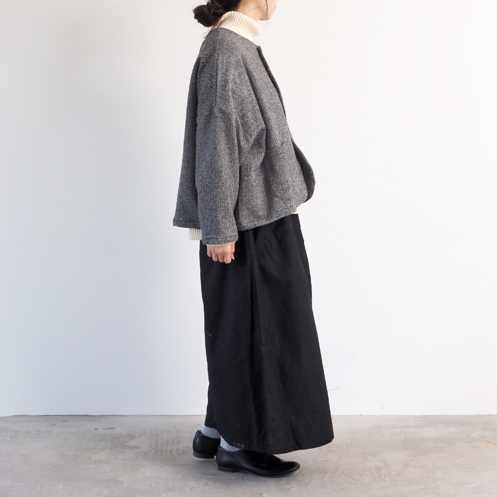 NARU(ナル) ヘリンボーンネップツイード ワイドジャケット 669900