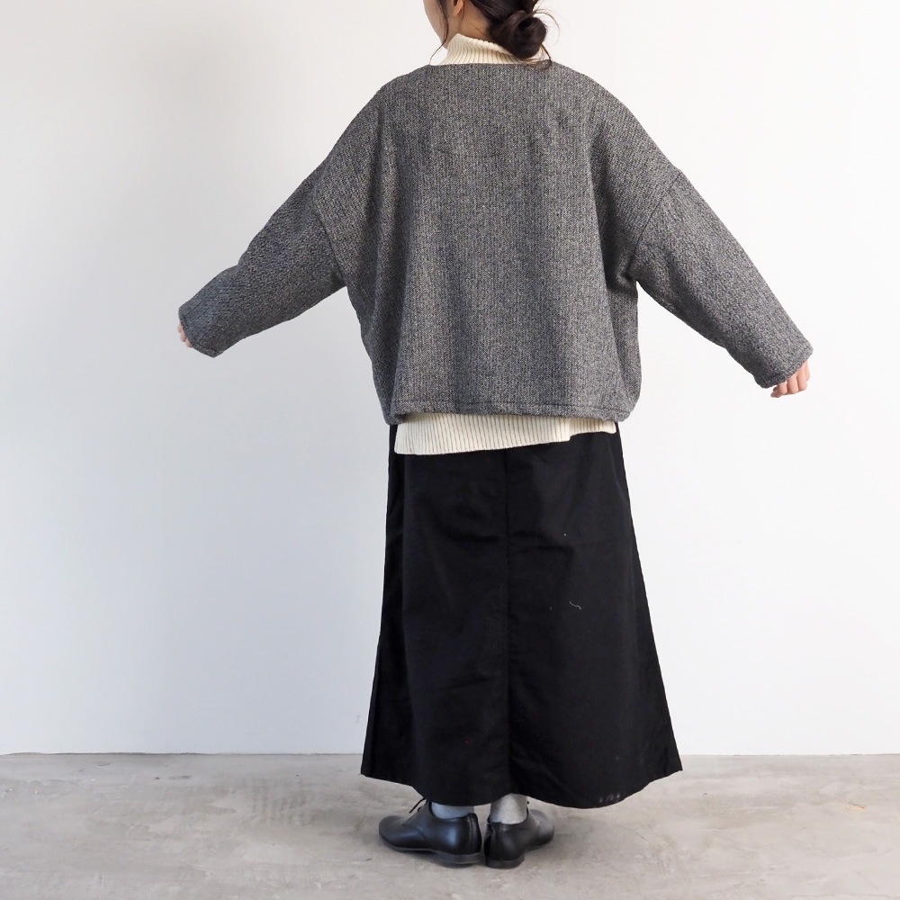 NARU(ナル) ヘリンボーンネップツイード ワイドジャケット 669900