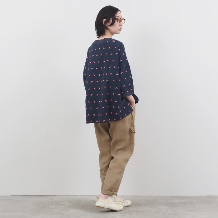 WEB限定！NARU(ナル) 40フレンチリネン カーゴパンツ 655831
