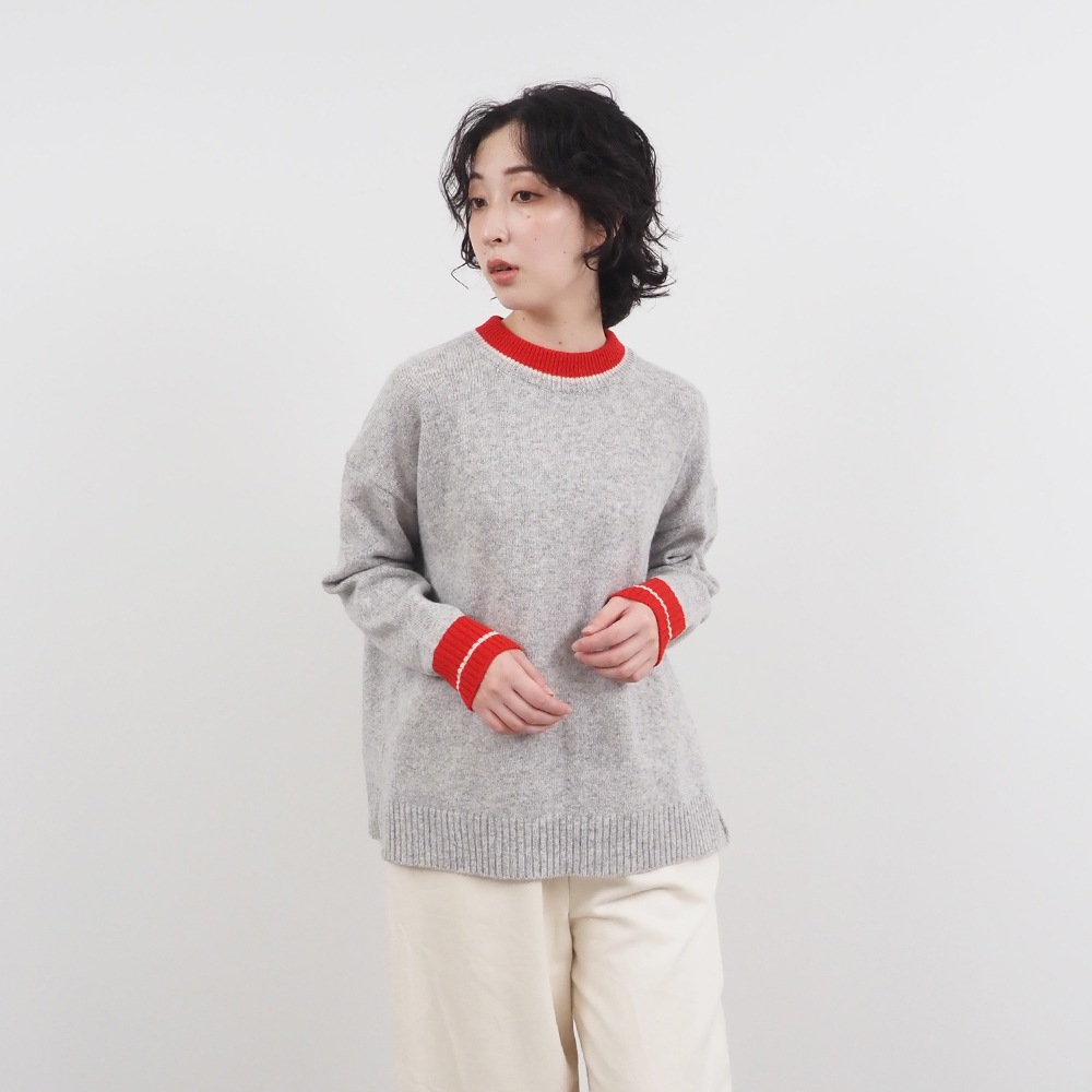 NARU(ナル) LUNA バイカラークルーネックニット 657610