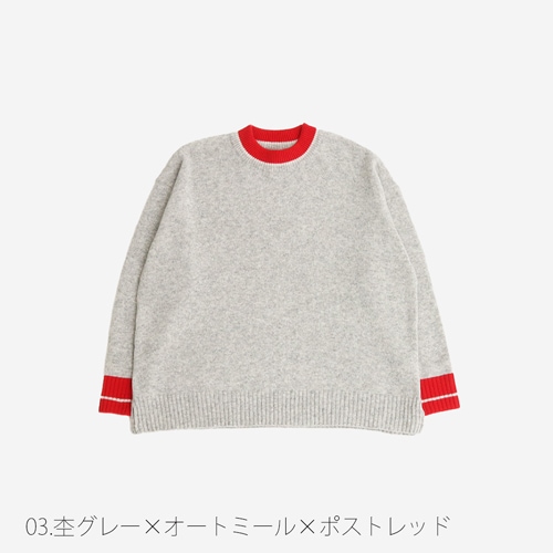 NARU(ナル) LUNA バイカラークルーネックニット 657610 | トップス