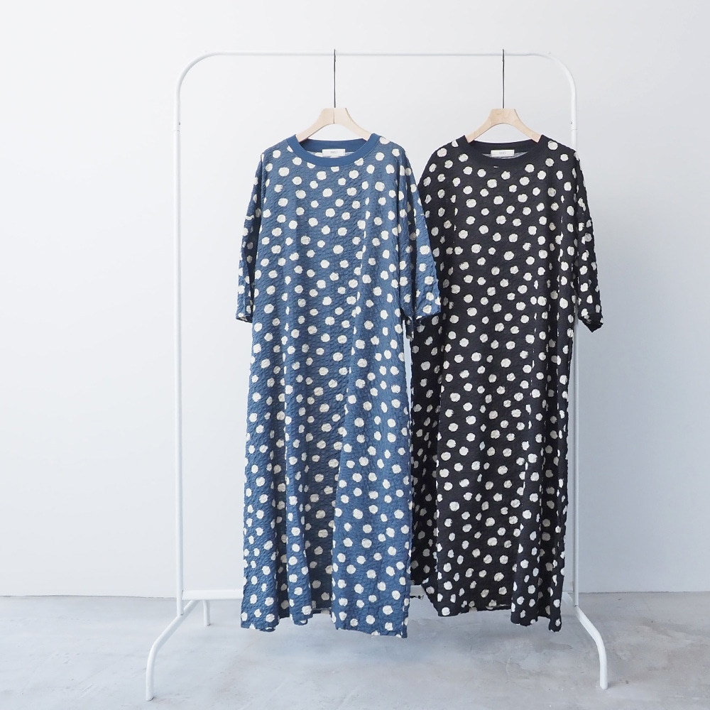 NARU(ナル) リップルクロスランダムドット ワンピース 667811