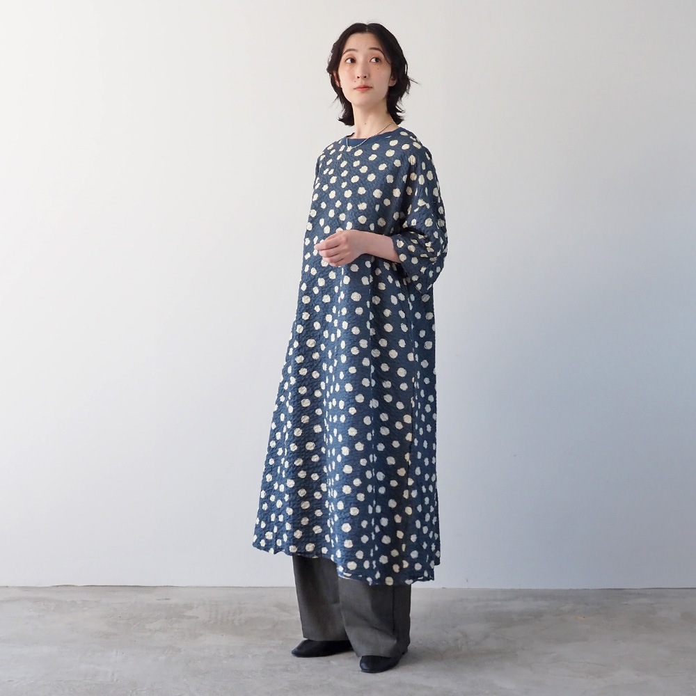 NARU(ナル) リップルクロスランダムドット ワンピース 667811