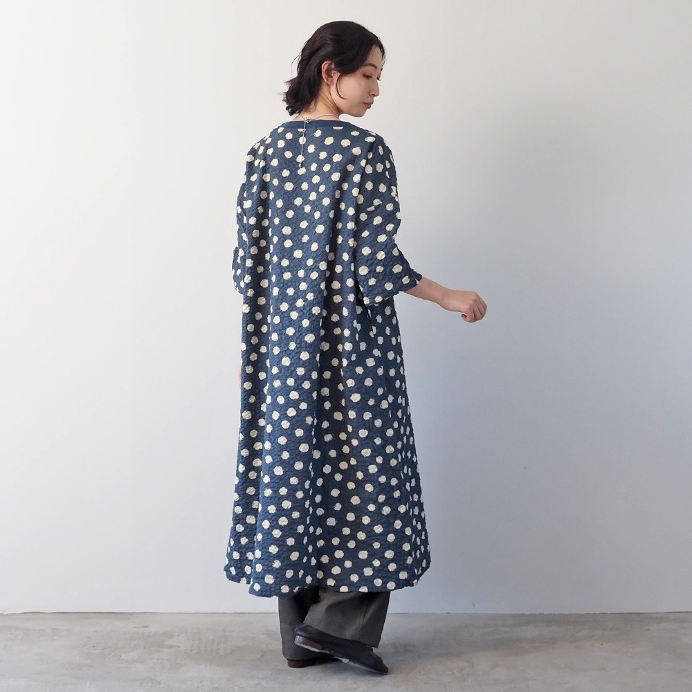 NARU(ナル) リップルクロスランダムドット ワンピース 667811