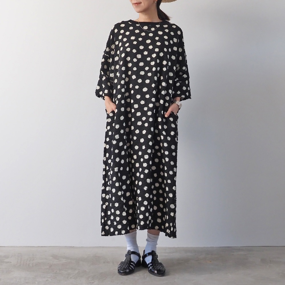 NARU(ナル) リップルクロスランダムドット ワンピース 667811