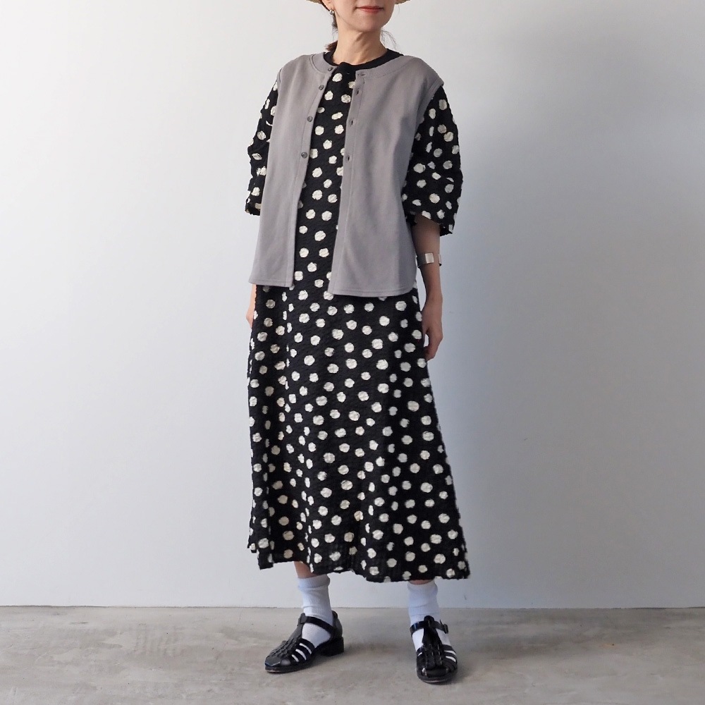 NARU(ナル) リップルクロスランダムドット ワンピース 667811