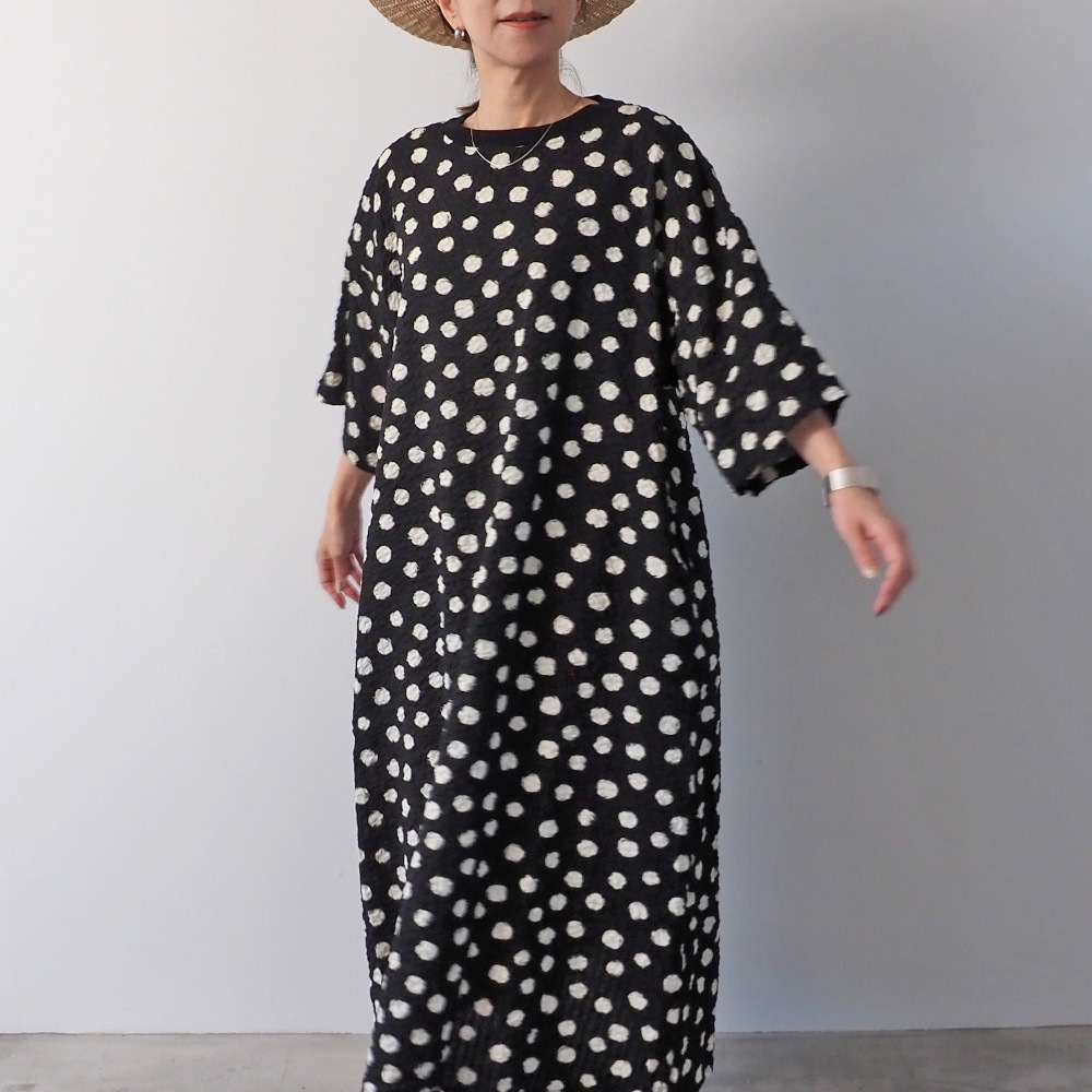 NARU(ナル) リップルクロスランダムドット ワンピース 667811