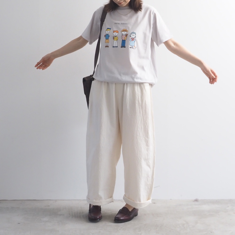 【NARU×FUDGEコラボ】NARU(ナル) momoさんコラボプリントTシャツ 6mo-01