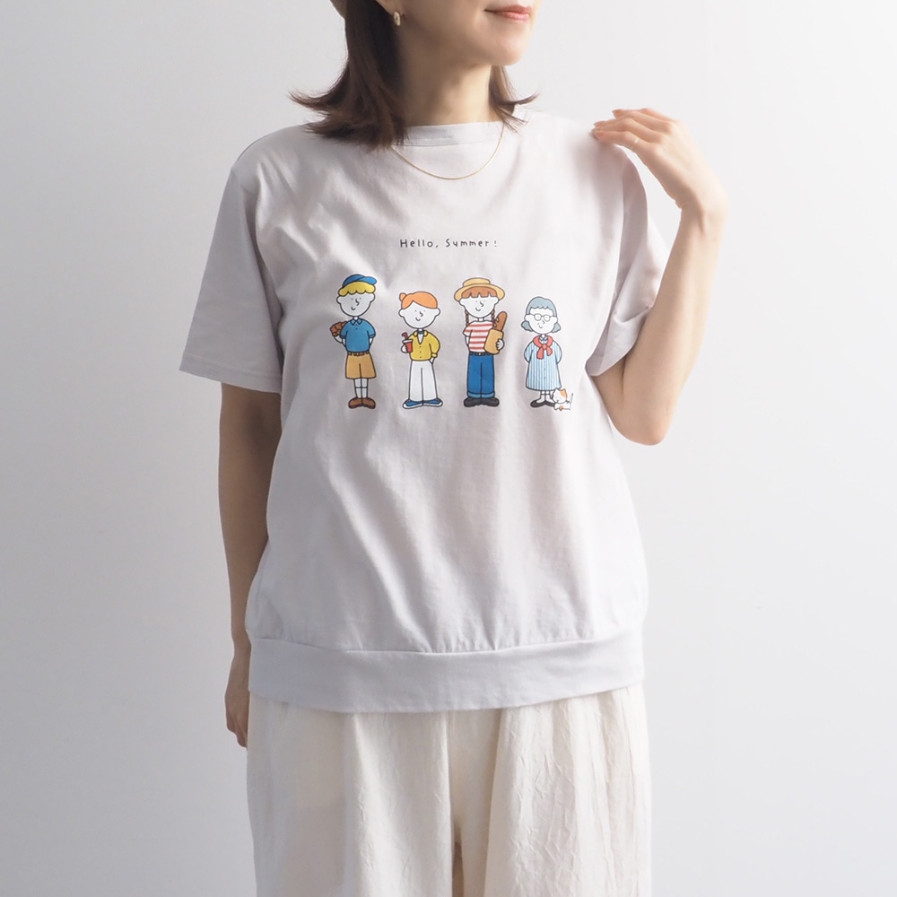 【NARU×FUDGEコラボ】NARU(ナル) momoさんコラボプリントTシャツ 6mo-01