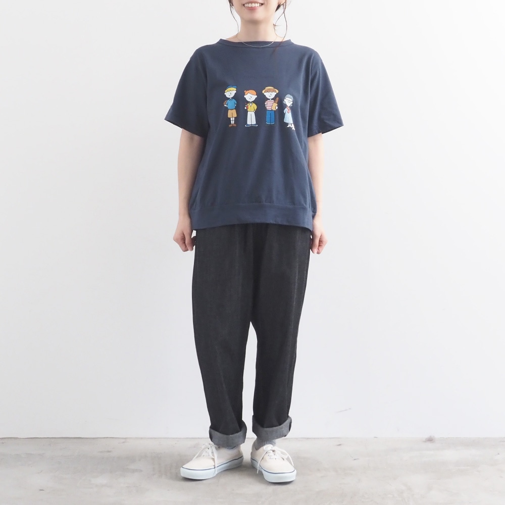 【NARU×FUDGEコラボ】NARU(ナル) momoさんコラボプリントTシャツ 6mo-01