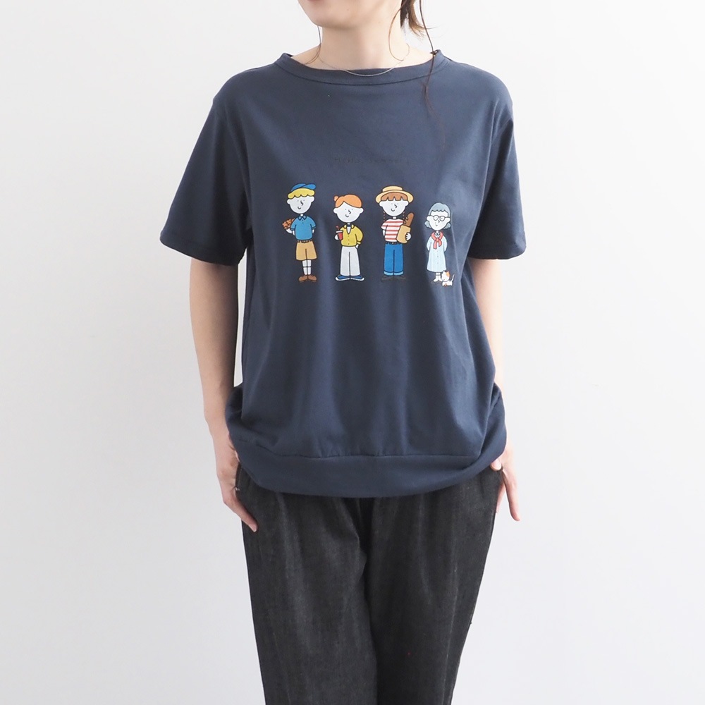【NARU×FUDGEコラボ】NARU(ナル) momoさんコラボプリントTシャツ 6mo-01