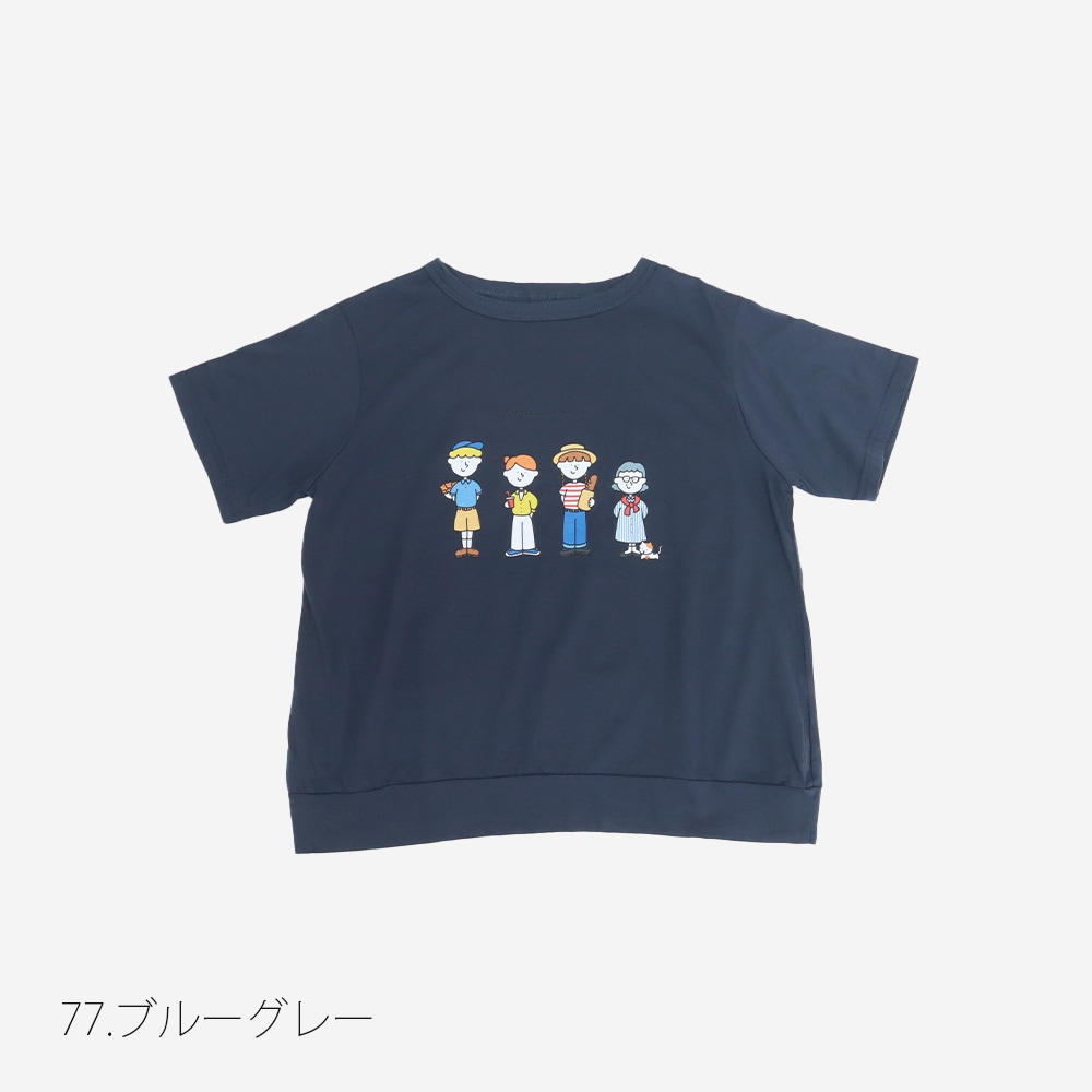 【NARU×FUDGEコラボ】NARU(ナル) momoさんコラボプリントTシャツ 6mo-01