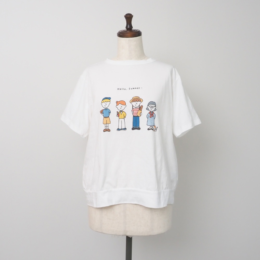 【予約】【NARU×FUDGEコラボ】NARU(ナル) momoさんコラボプリントTシャツ 6mo-01