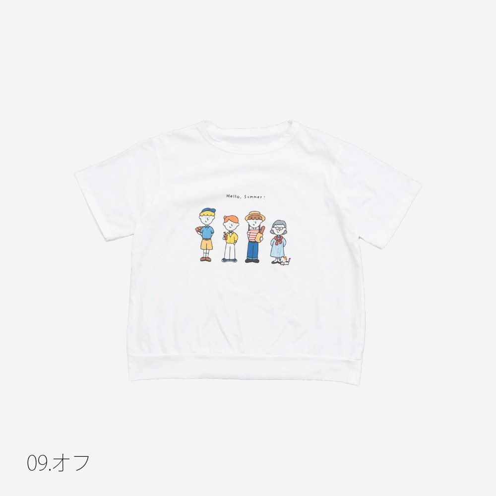 【予約】【NARU×FUDGEコラボ】NARU(ナル) momoさんコラボプリントTシャツ 6mo-01