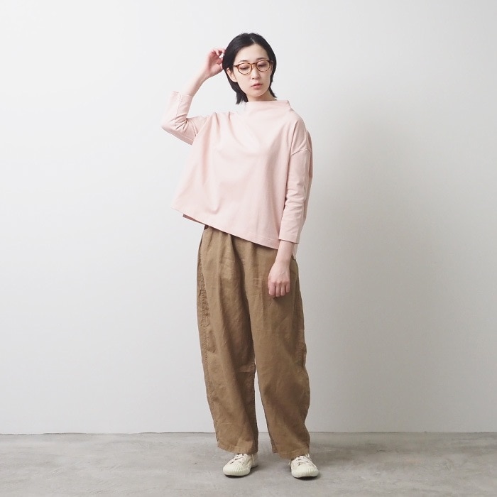 新色入荷！NARU(ナル) 40フレンチリネン ノッポパンツ 654860BE