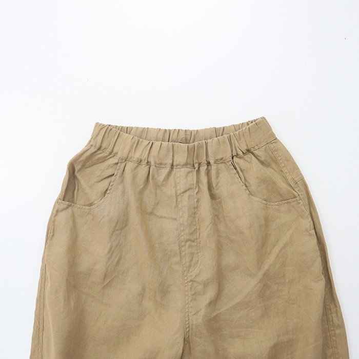ルネルネです 新色入荷!NARU(ナル) 40フレンチリネン ノッポパンツ 654860BE