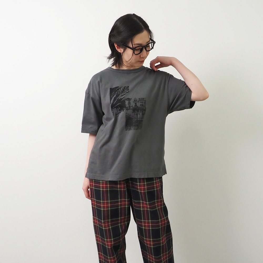 NARU(ナル) ナチュラルソフト天竺 グラフィックプリントT 662027