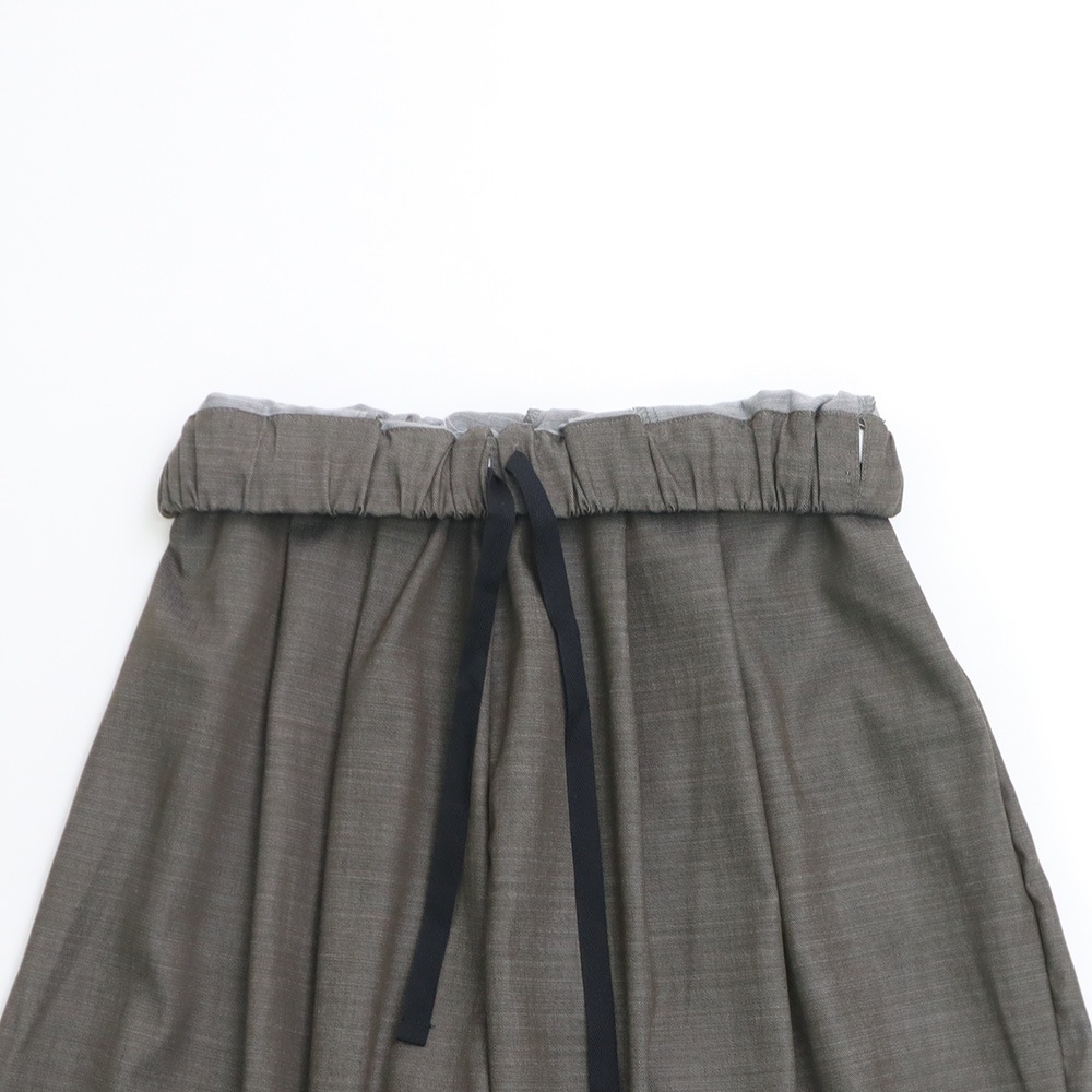 NARU(ナル) シャンブレーツイル タックワイドパンツ 667905