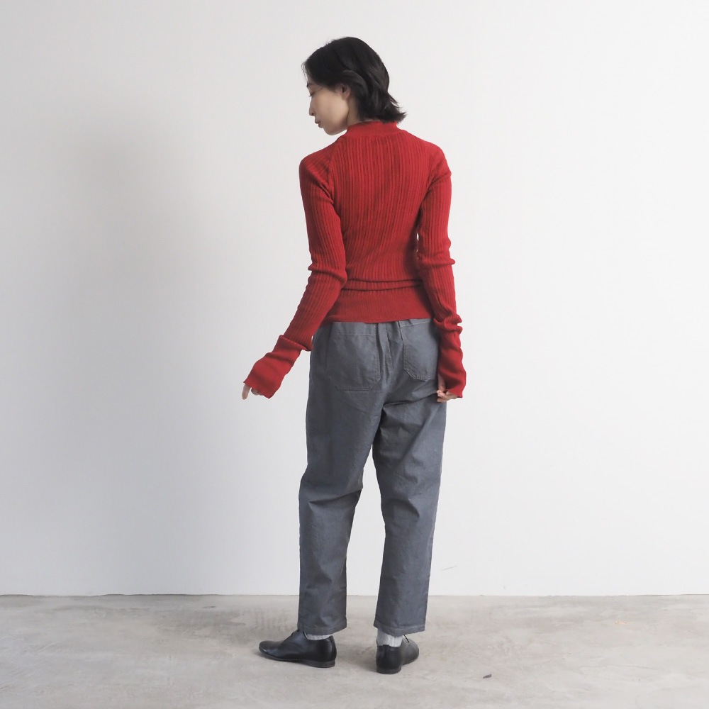 NARU(ナル) ランダムリブ Thumbholeハイネック 665700