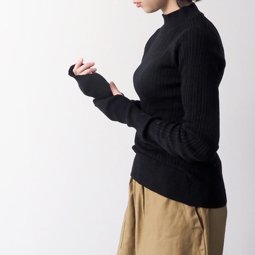 NARU(ナル) ランダムリブ Thumbholeハイネック 665700