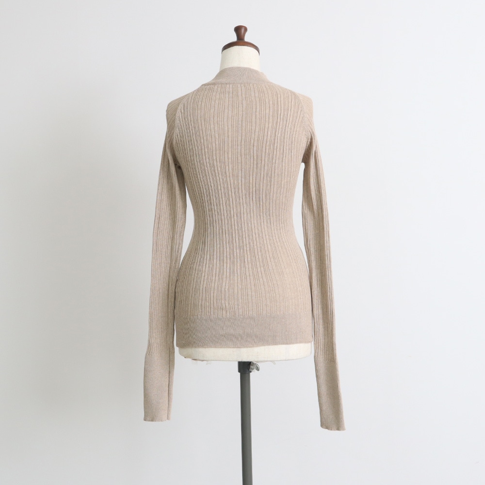 NARU(ナル) ランダムリブ Thumbholeハイネック 665700