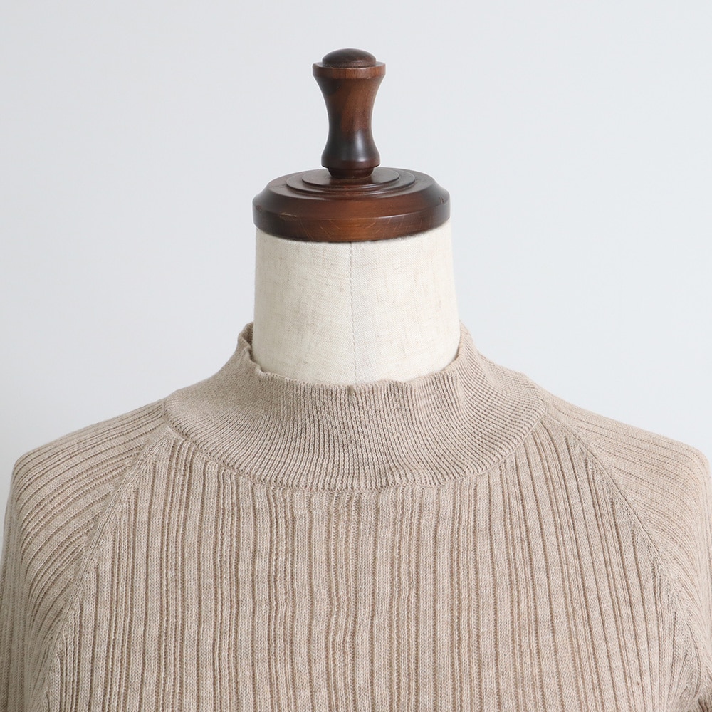 NARU(ナル) ランダムリブ Thumbholeハイネック 665700