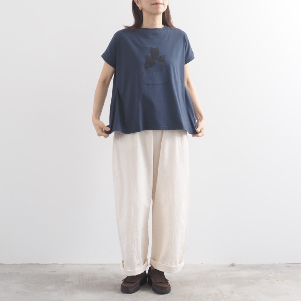 【山田美津子さんコラボ】NARU(ナル) 山田美津子さんコラボプリントTシャツ 6yn-01