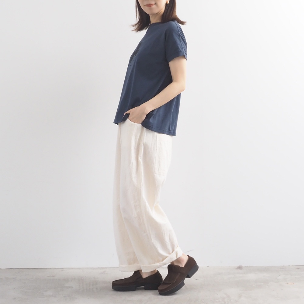 【山田美津子さんコラボ】NARU(ナル) 山田美津子さんコラボプリントTシャツ 6yn-01