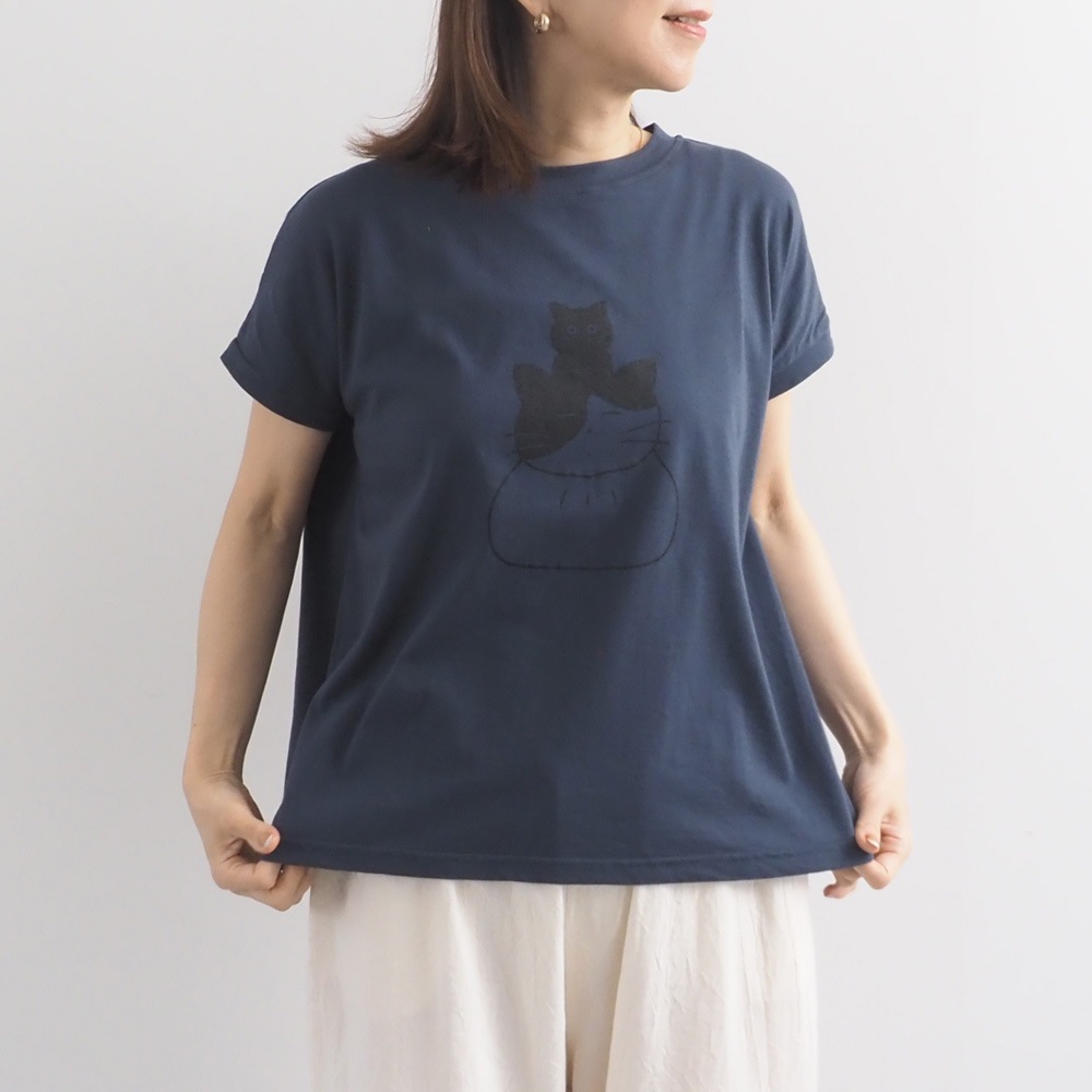 【山田美津子さんコラボ】NARU(ナル) 山田美津子さんコラボプリントTシャツ 6yn-01