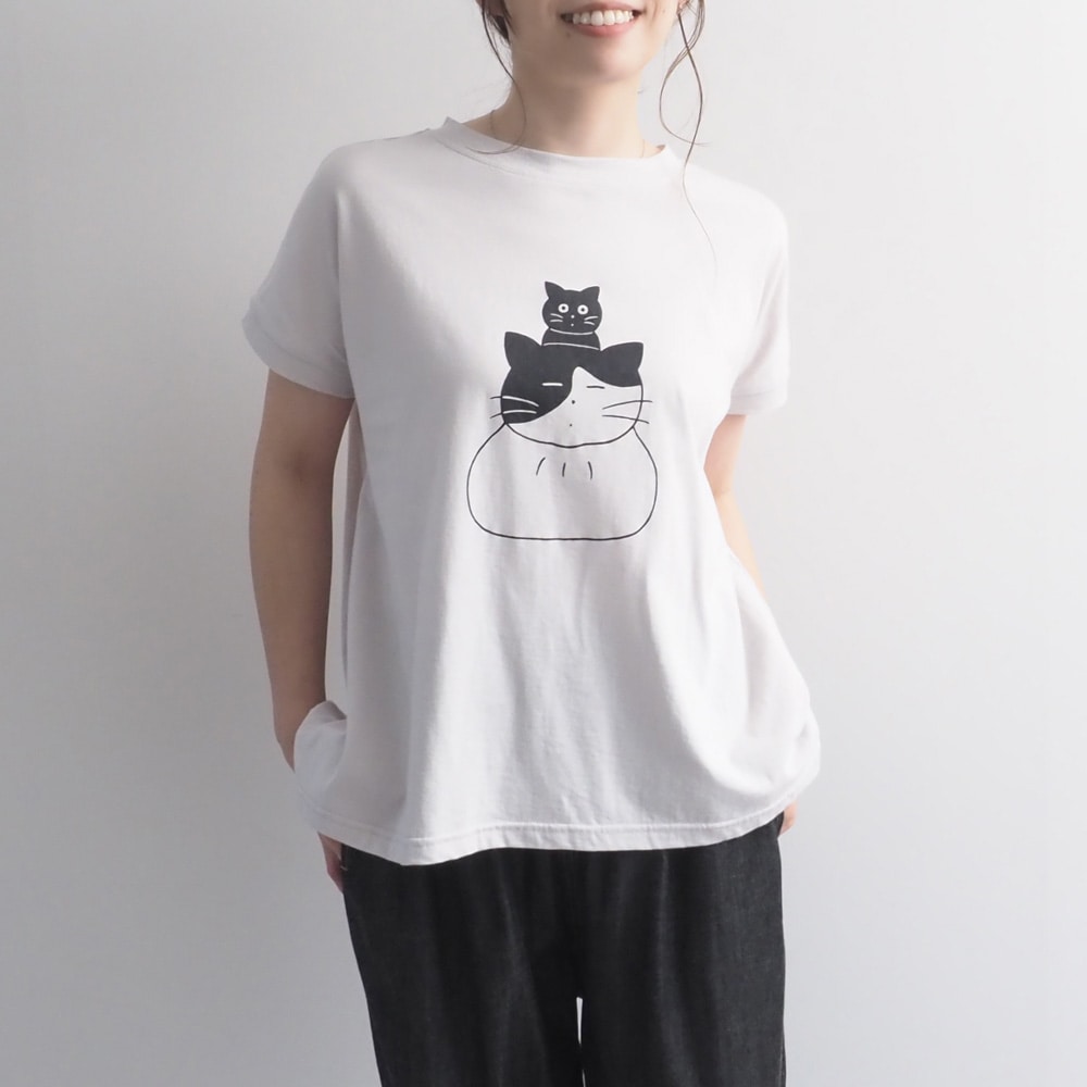 【山田美津子さんコラボ】NARU(ナル) 山田美津子さんコラボプリントTシャツ 6yn-01