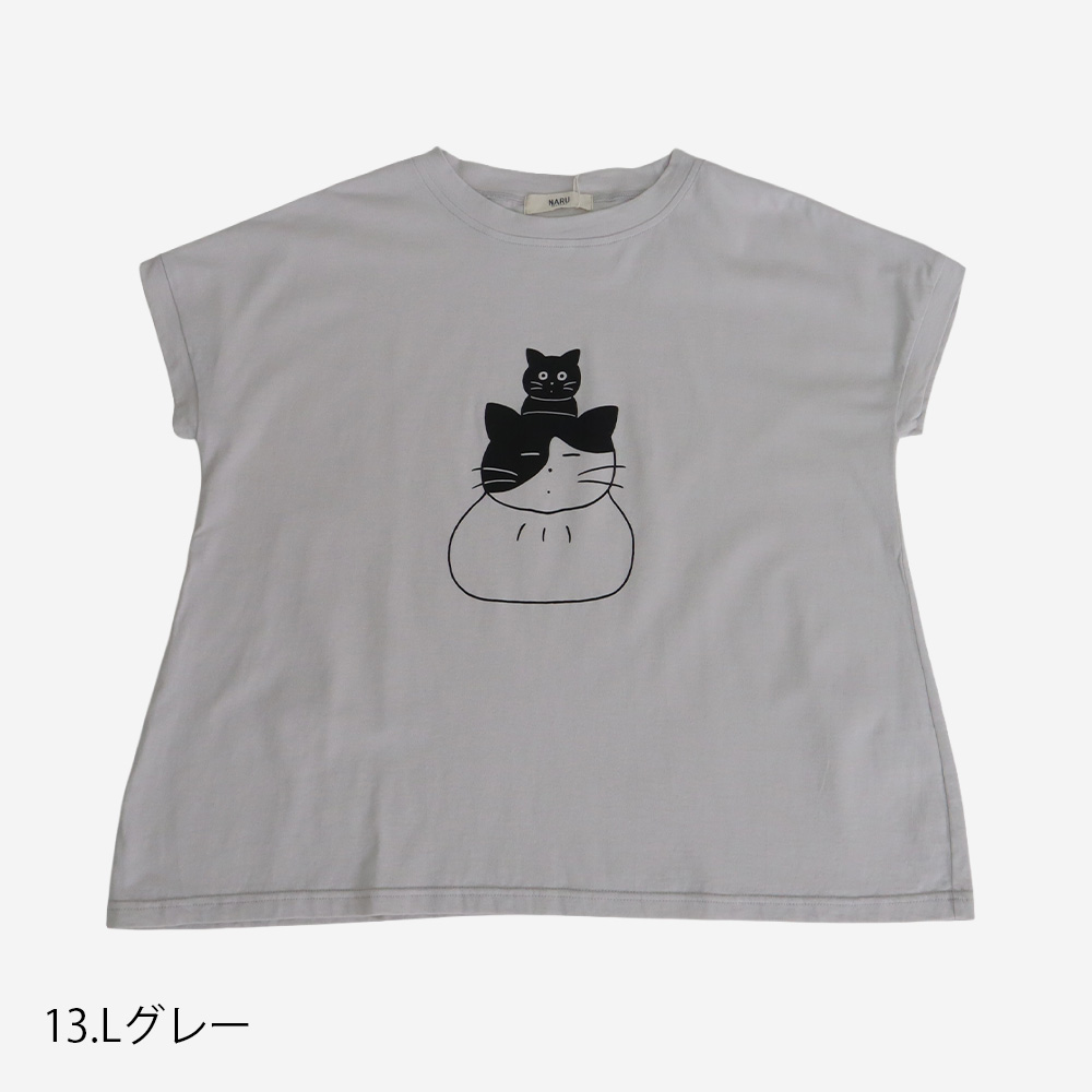 【山田美津子さんコラボ】NARU(ナル) 山田美津子さんコラボプリントTシャツ 6yn-01