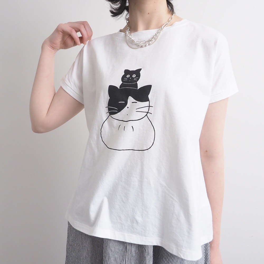 【予約】【山田美津子さんコラボ】NARU(ナル) 山田美津子さんコラボプリントTシャツ 6yn-01