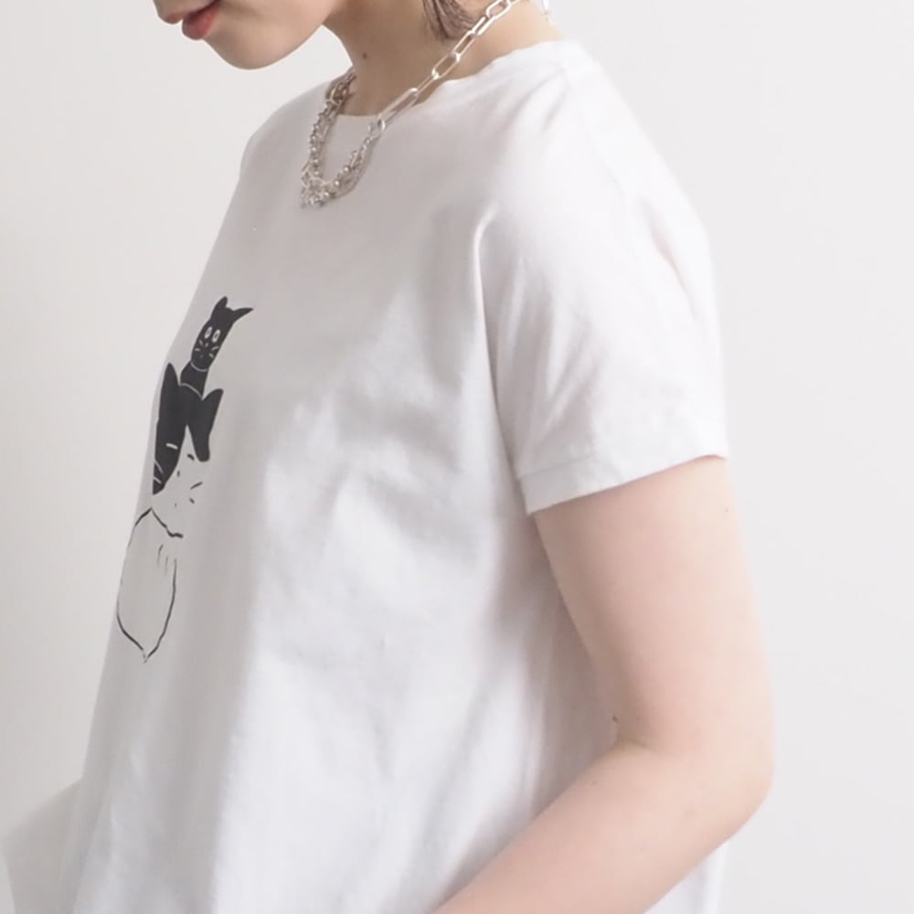 【予約】【山田美津子さんコラボ】NARU(ナル) 山田美津子さんコラボプリントTシャツ 6yn-01