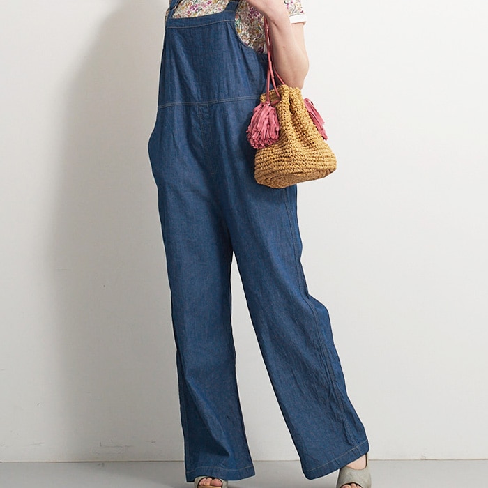 NARU(ナル) 7ozサマーデニム サロペット 655801