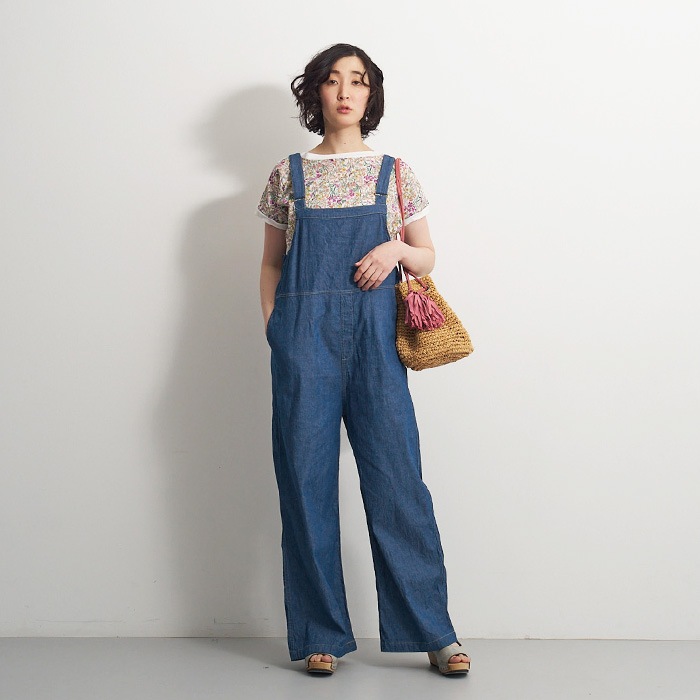 NARU(ナル) 7ozサマーデニム サロペット 655801