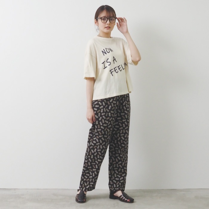 NARU(ナル) ムラ糸 NOW IS A FEELINGプリントT 655020