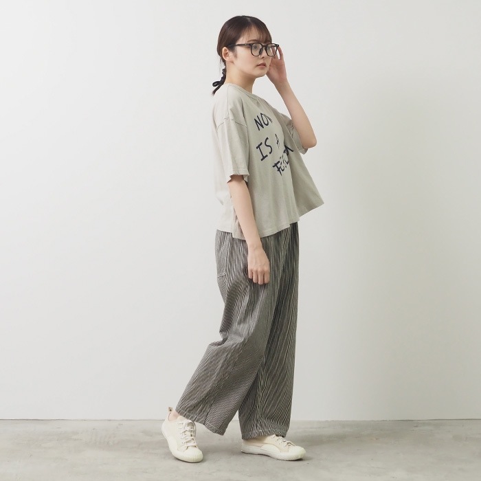 NARU(ナル) ムラ糸 NOW IS A FEELINGプリントT 655020