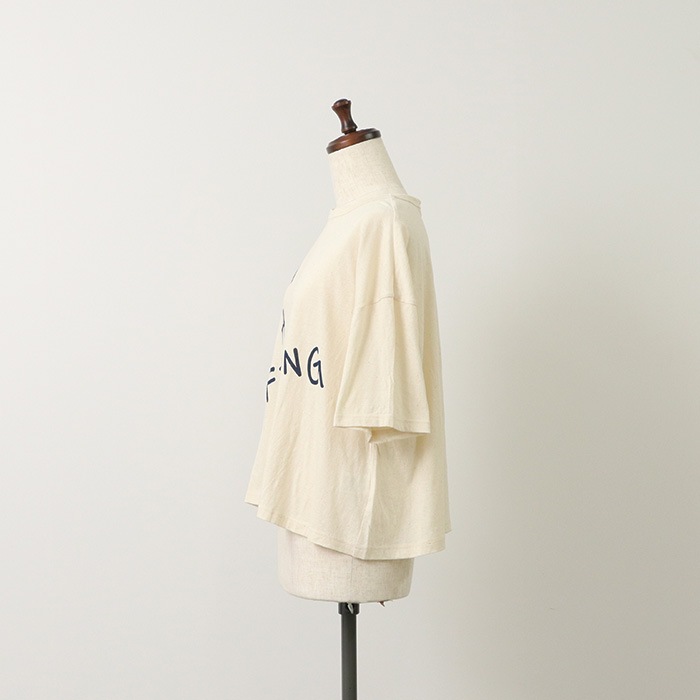 NARU(ナル) ムラ糸 NOW IS A FEELINGプリントT 655020