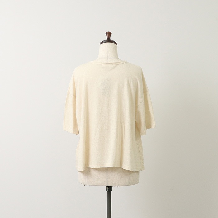 NARU(ナル) ムラ糸 NOW IS A FEELINGプリントT 655020