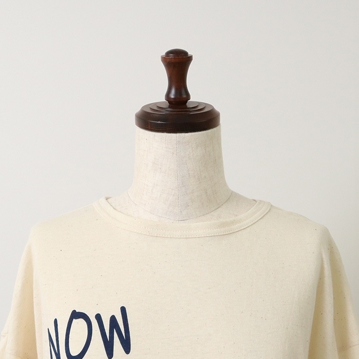 NARU(ナル) ムラ糸 NOW IS A FEELINGプリントT 655020