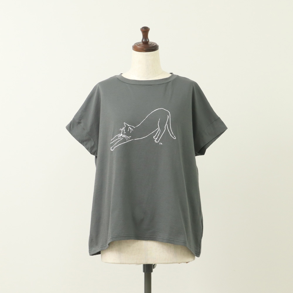 NARU(ナル) ナチュラルソフト天竺のび猫T 662026