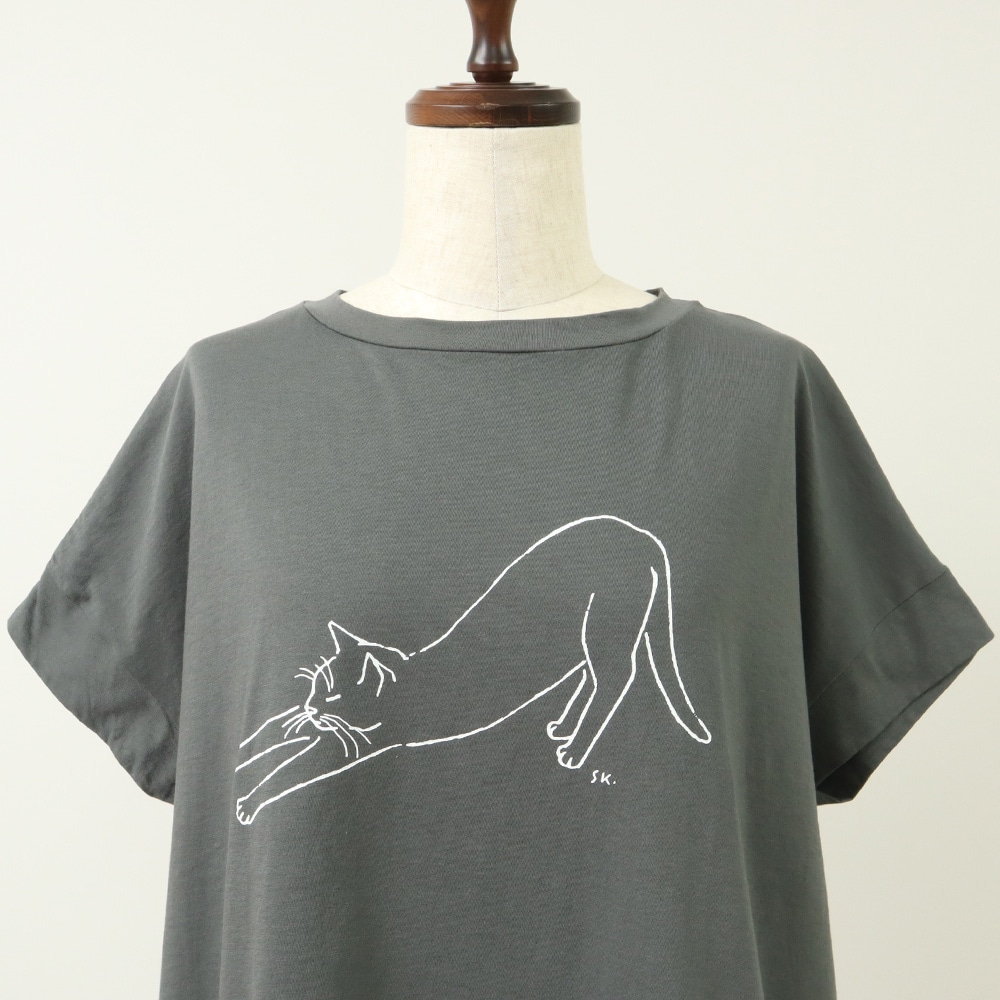 NARU(ナル) ナチュラルソフト天竺のび猫T 662026