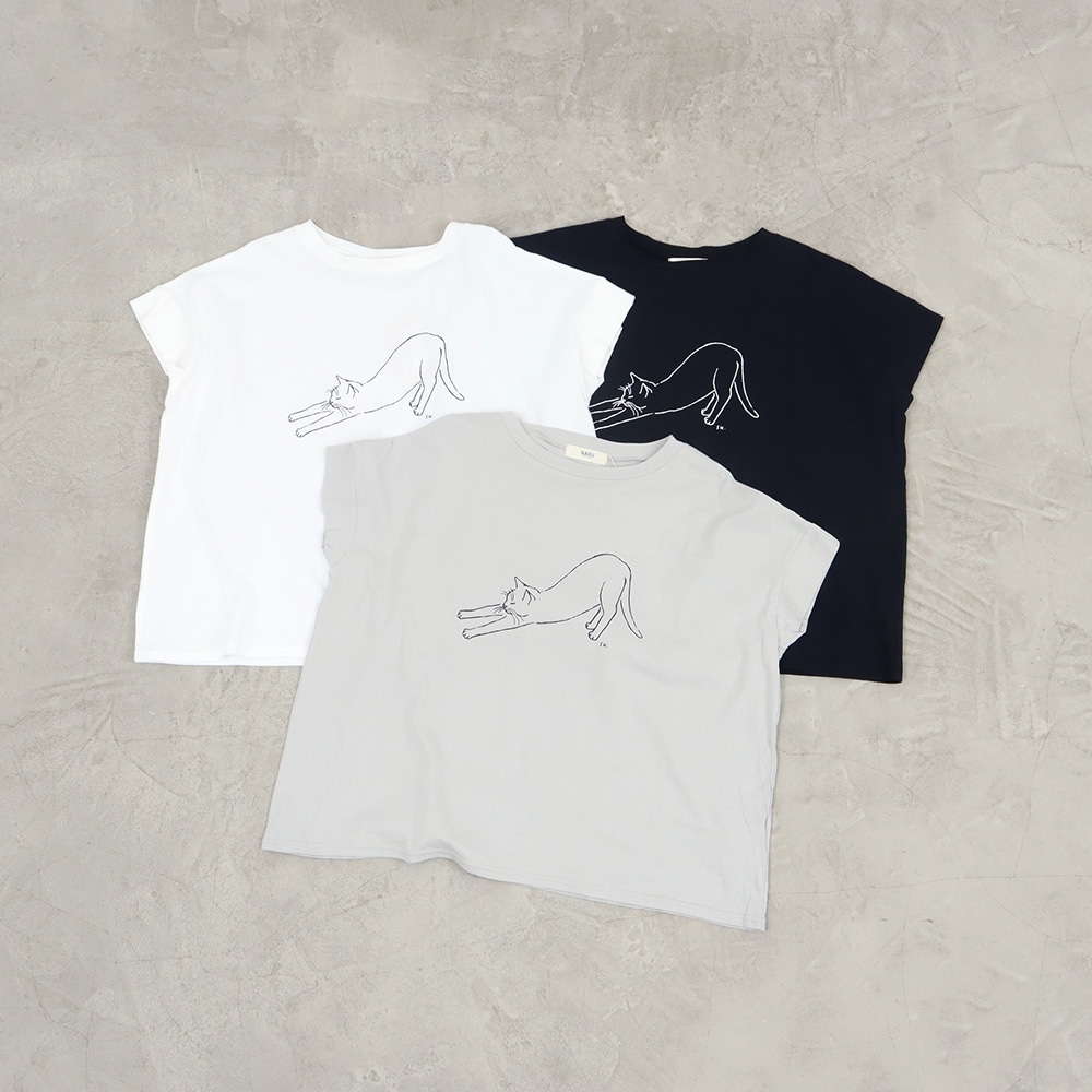 NARU(ナル) ナチュラルソフト天竺のび猫T 662026