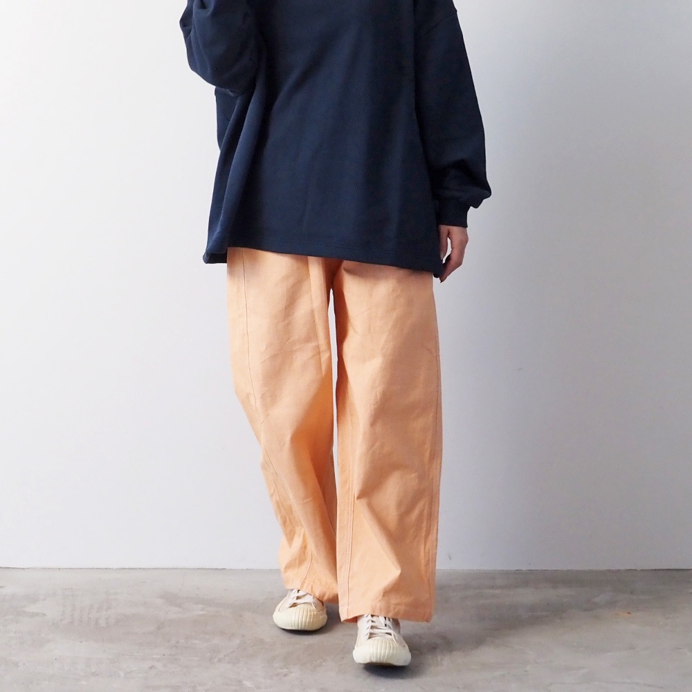 NARU(ナル) 綿麻ムラ糸デニム ノッポパンツ 667800