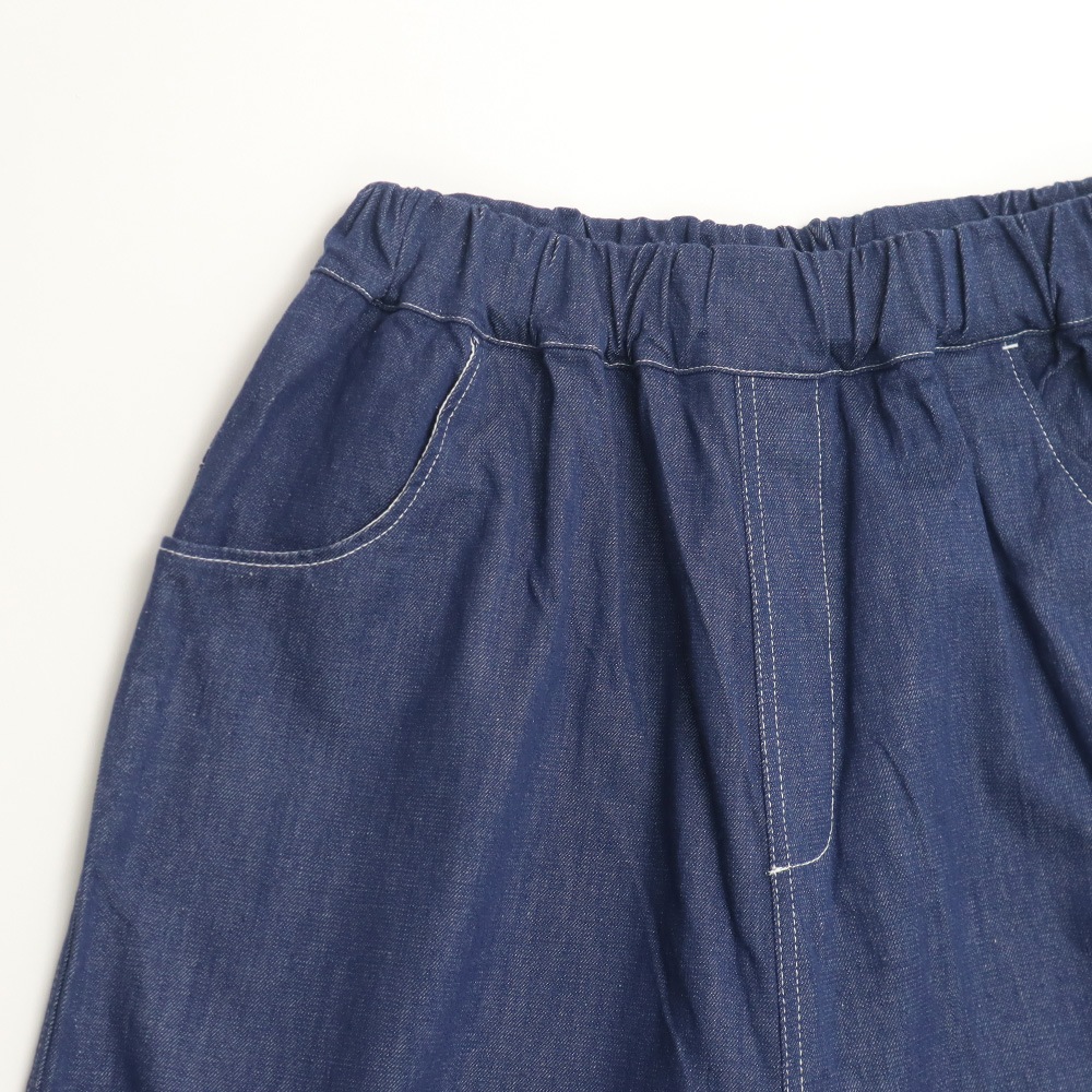 NARU(ナル) 綿麻ムラ糸デニム ノッポパンツ 667800