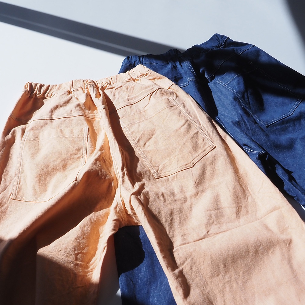 NARU(ナル) 綿麻ムラ糸デニム ノッポパンツ 667800