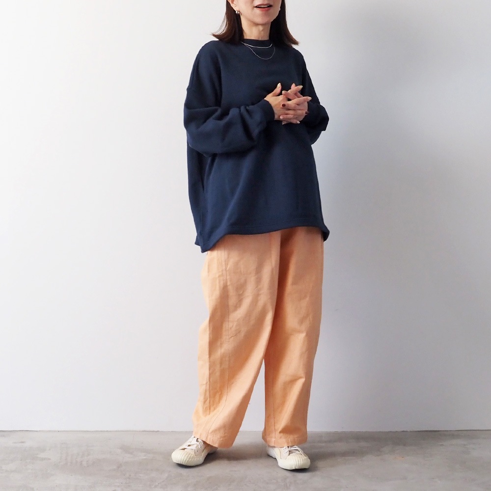 NARU(ナル) 綿麻ムラ糸デニム ノッポパンツ 667800